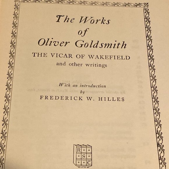 Antique Books - The Works of Oliver Goldsmith, The Vicar of Wakefield and other - Picture 1 of 15